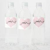 Heart Beat VII Waterfles Etiket (Flessen)