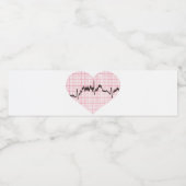 Heart Beat VII Waterfles Etiket (Enkel label)