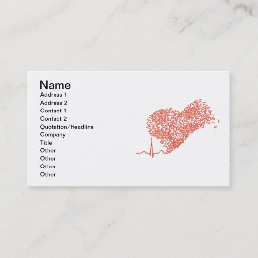 Heart_Beat Visitekaartje (Voorkant)
