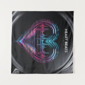 Heart Beats Art Print – Love in Motion Wall Decor Wandkleed (Voorkant (horizontaal))