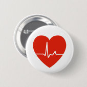 Heart Beats Button (Voorkant /achterkant)