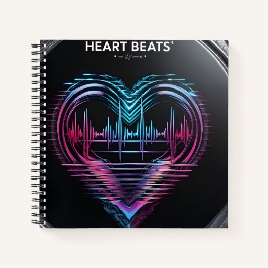 Heart Beats Journal – Write What Makes Your Heart  Notitieboek (Voorkant)