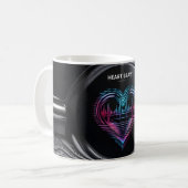 Heart Beats Mug – Pulsing Love in Motion Koffiemok (Voorkant links)