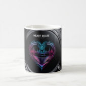 Heart Beats Mug – Pulsing Love in Motion Koffiemok (Center)