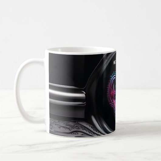 Heart Beats Mug – Pulsing Love in Motion Koffiemok (Links)