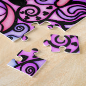 Heart Beats Singing, stijl Glas in lood Legpuzzel (Zijkant)