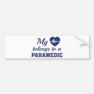 Heart behoort Paramedic Bumpersticker
