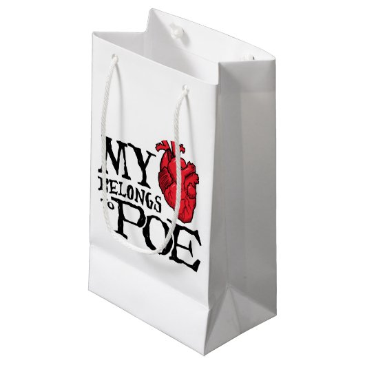Heart behoort tot Poe Gift Bag Klein Cadeauzakje (Voorkant Gekanteld)