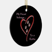 Heart behoort tot Rottie Ornament (Rechts)