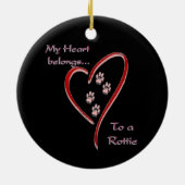 Heart behoort tot Rottie Ornament (Achterkant)