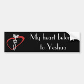 Heart behoort tot Yeshua Bumpersticker (Voorkant)