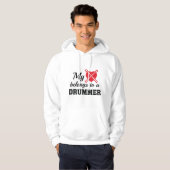 Heart Belange Drummer Hoodie (Voorkant volledig)