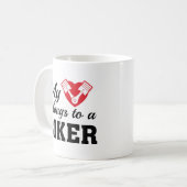 Heart Belangen Biker Koffiemok (Voorkant links)