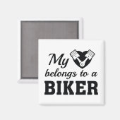 Heart Belangen Biker Magneet (Voorkant / Achterkant)