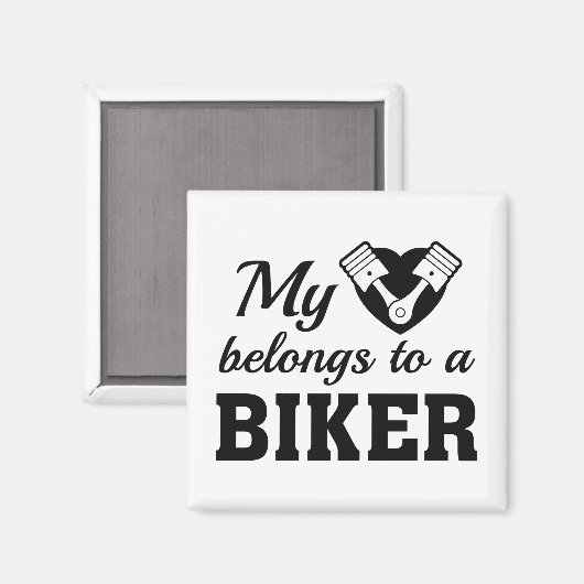 Heart Belangen Biker Magneet (Voorkant / Achterkant)