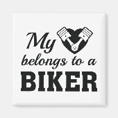 Heart Belangen Biker Magneet (Voorkant)