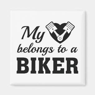 Heart Belangen Biker Magneet