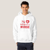 Heart Belangen Nurse Hoodie (Voorkant volledig)