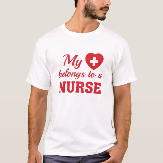 Heart Belangen Nurse T-shirt (Voorkant)