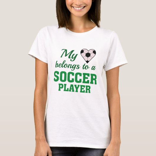 Heart Belangen Voetbal T-shirt (Voorkant)
