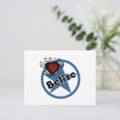 Heart Belize Briefkaart (Staand voorkant)