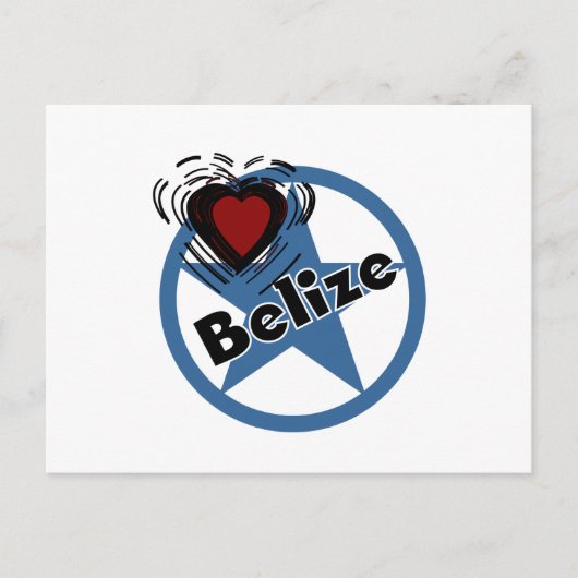 Heart Belize Briefkaart (Voorkant)