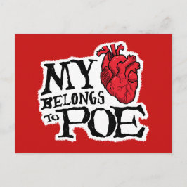 Heart Belongs to Poe Postcard Briefkaart