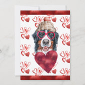 Heart Bernese Mountain Hondenliefhebber Valentijn  Feestdagenkaart (Voorkant)
