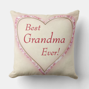 Heart Best Grandma Ever Kussen