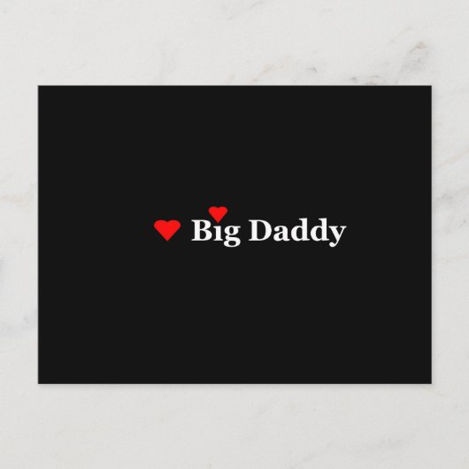 Heart Big Dad Briefkaart (Voorkant)