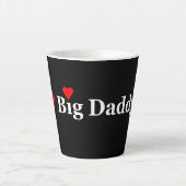 Heart Big Dad Latte Mok (Voorkant)