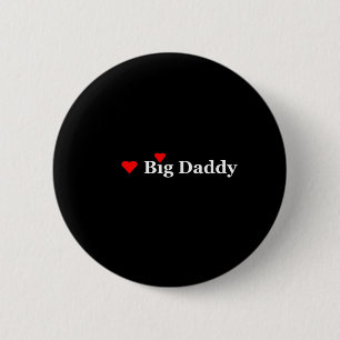 Heart Big Dad Ronde Button 5,7 Cm