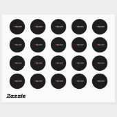 Heart Big Dad Ronde Sticker (Vel)