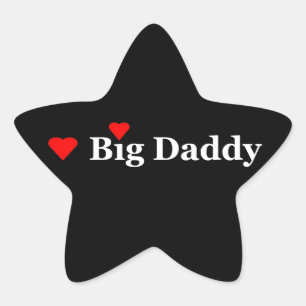 Heart Big Dad Ster Sticker