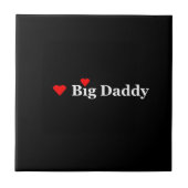 Heart Big Dad Tegeltje (Voorkant)