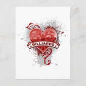 Heart Billiards Briefkaart (Voorkant)