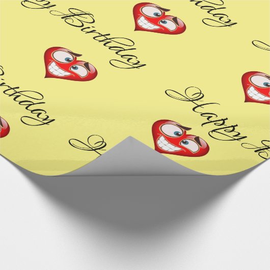 Heart Birthday Cadeaupapier (Hoek)