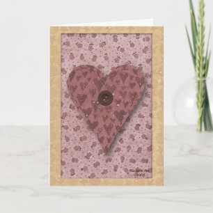 Heart Birthday Kaart (grootmoeder) (groot afdrukke