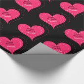 Heart Birthday Wrapping Paper Cadeaupapier (Hoek)