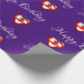 Heart Birthday Wrapping Paper Cadeaupapier (Hoek)