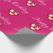 Heart Birthday Wrapping Paper Cadeaupapier (Hoek)