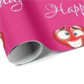 Heart Birthday Wrapping Paper Cadeaupapier (Rol Hoek)