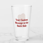 Heart Biscuit Glass Glas (Achterkant)