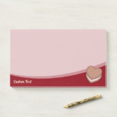 Heart Biscuit Post-it Notes (Op bureau)