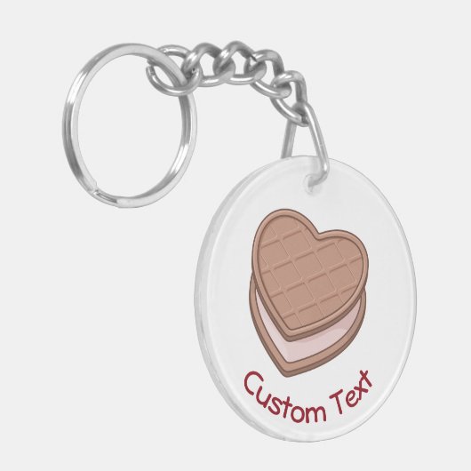 Heart Biscuit-Sleutelhanger Sleutelhanger (Voorkant Links)