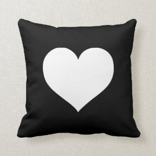 Heart Black en White Collectie Kussen