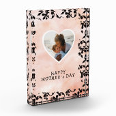 Heart Black Rococo Waterverf Moederdag Fotoblokken (Links)