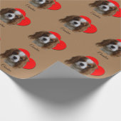 Heart Blenheim Cavalier King Charles Spaniel Love  Cadeaupapier (Hoek)