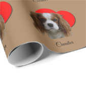 Heart Blenheim Cavalier King Charles Spaniel Love  Cadeaupapier (Rol Hoek)