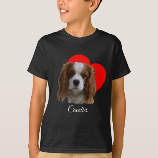 Heart Blenheim Cavalier King Charles Spaniel Love  T-shirt (Voorkant)